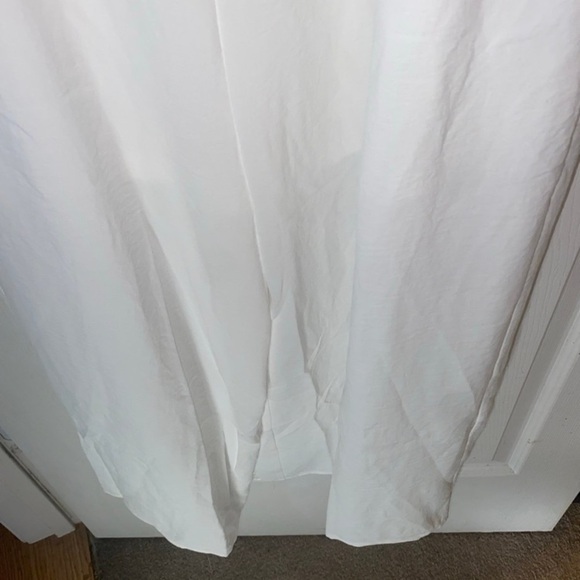 All White ruffle off-shoulder elastic waist one-piece jumpsuit Women’s Size 2XL - Picture 10 of 11